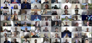 Gallery of participants’ faces during the virtual event.